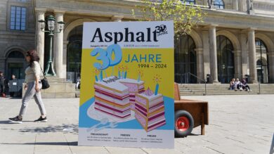 Warum sich die Straßenzeitung „Asphalt“ über ihr 30. Jubiläum gar nicht freuen mag