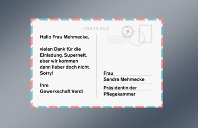 Auch Verdi boykottiert die Lobby-Veranstaltung der Pflegekammer