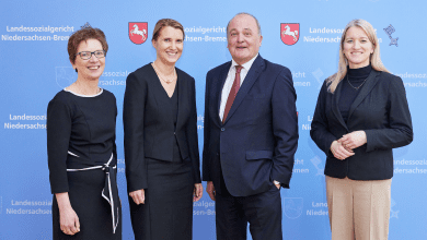 Landessozialgericht: Peter Heine wird verabschiedet, Katrin Rieke begrüßt