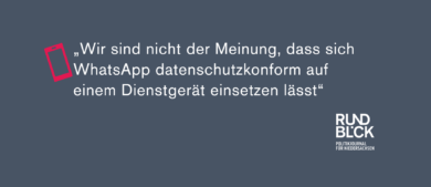 Datenschützer: WhatsApp vom Diensthandy entfernen