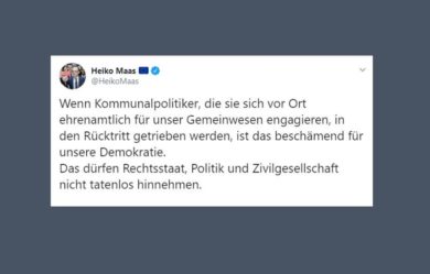Solidarität für den zurückgetretenen Bürgermeister Arnd Focke