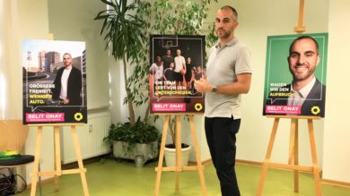 Belit Onay stellt Plakat-Kampagne vor