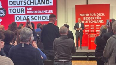 Scholz in Hannover: Nur eine starke SPD kann sicherstellen, dass es kein Schwarz-Blau gibt