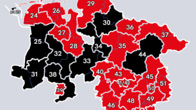 Niedersachsens Bundestagswahlkreise müssen nach der Wahl radikal verändert werden