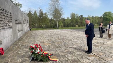 Protest rund um Gedenkfeier zum 80. Jahrestag der Befreiung des KZ Bergen-Belsen