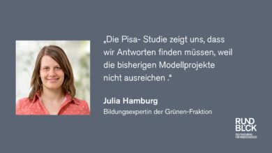Grüne sehen nach Pisa-Studie Handlungsbedarf