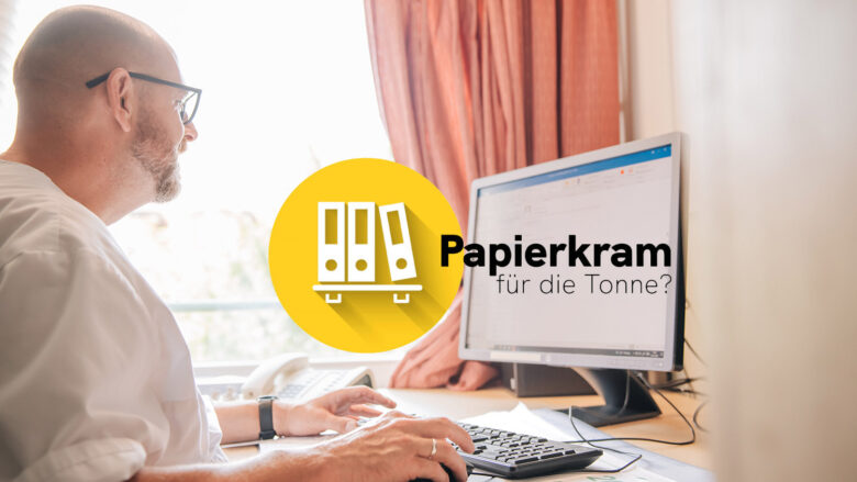 Digitalisierung in der Altenpflege bedeutet: Mehr Aufwand für Führungskräfte. | Foto: Diakovere/High Office, GettyImages/Iryna Minhirova