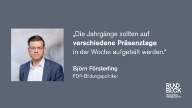 FDP fordert klaren Plan bei Schulöffnungen