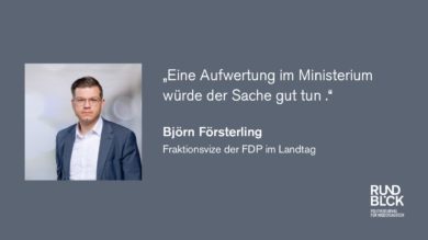 Berufsorientierung: Försterling bemängelt „Sammelreferat“ im Ministerium
